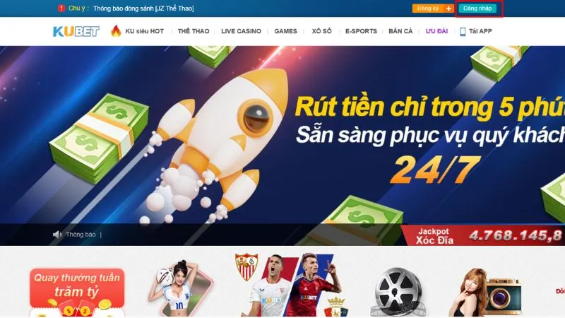 Đăng nhập KUBET bắt đầu từ đâu?