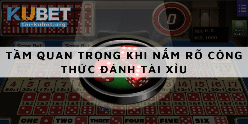 Tầm quan trọng khi nắm rõ công thức chơi Tài Xỉu