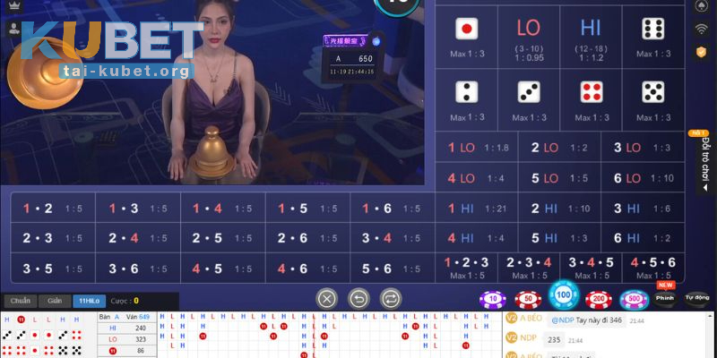 Đánh cược bộ đôi đồng nhất trong Tài Xỉu Online