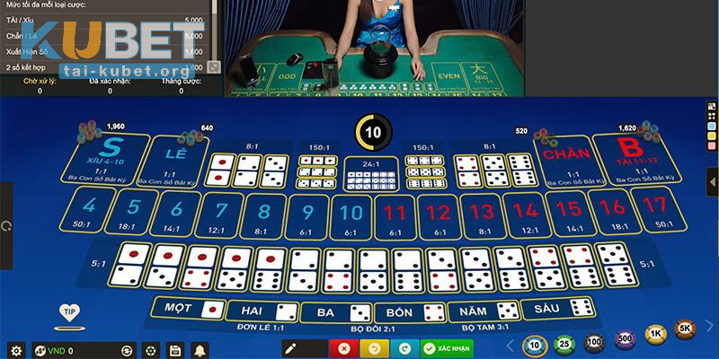 Đánh cược bộ ba đồng nhất khi chơi Tài Xỉu Online