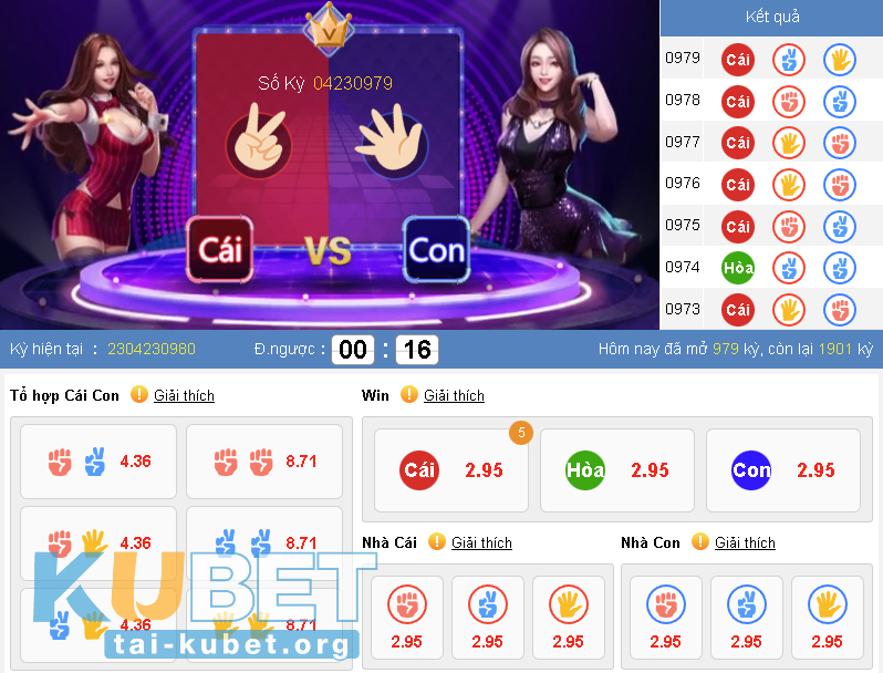 Luật chơi Oẳn Tù Tì KUBET